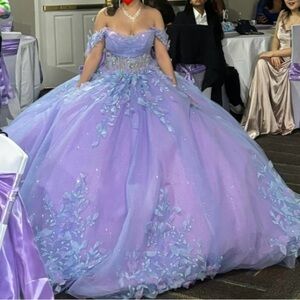 Purple and Blue Sweet 16 Gown